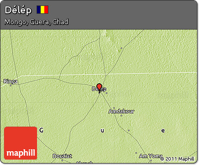 Physical Map of Délép