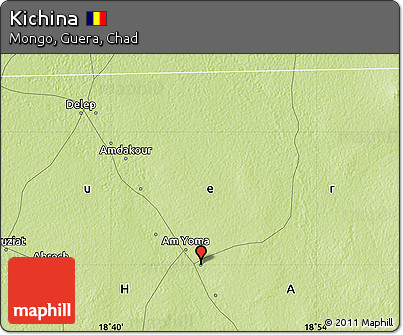 Physical Map of Kichina