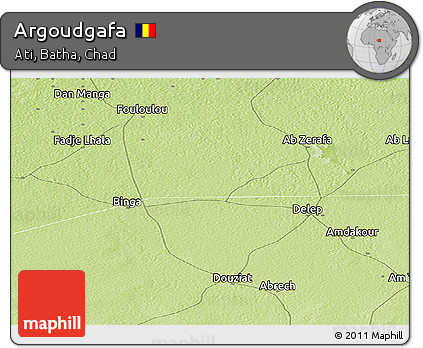 Physical Panoramic Map of Argoudgafa