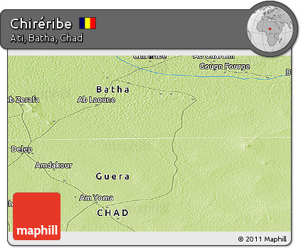 Physical Panoramic Map of Chiréribe