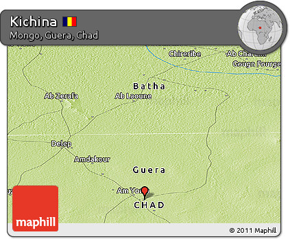 Physical Panoramic Map of Kichina