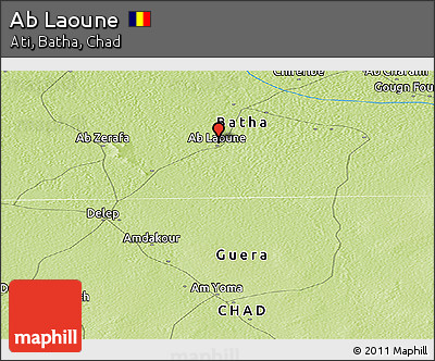 Physical Panoramic Map of Ab Laoune