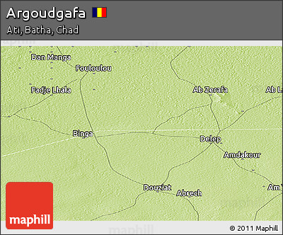Physical Panoramic Map of Argoudgafa