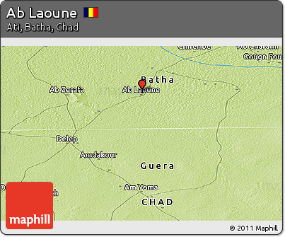 Physical Panoramic Map of Ab Laoune