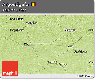 Physical Panoramic Map of Argoudgafa