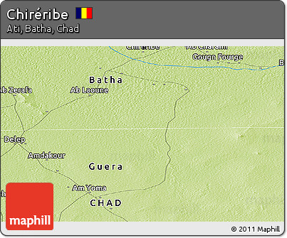 Physical Panoramic Map of Chiréribe