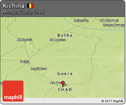 Physical Panoramic Map of Kichina