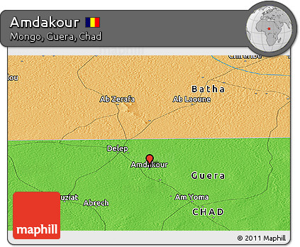Political Panoramic Map of Amdakour