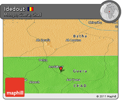 Political Panoramic Map of Idedout