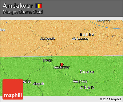 Political Panoramic Map of Amdakour