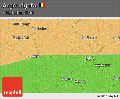 Political Panoramic Map of Argoudgafa