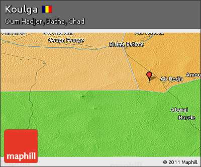 Political Panoramic Map of Koulga