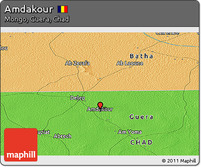 Political Panoramic Map of Amdakour