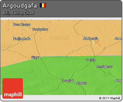 Political Panoramic Map of Argoudgafa