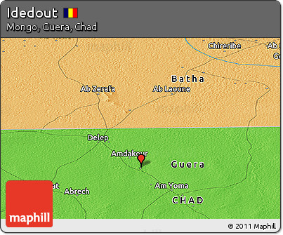 Political Panoramic Map of Idedout