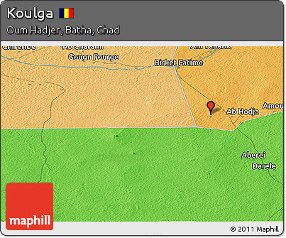 Political Panoramic Map of Koulga