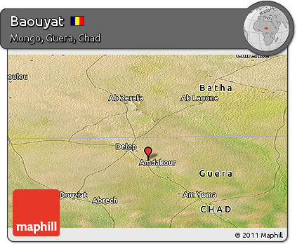 Satellite Panoramic Map of Baouyat