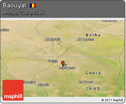 Satellite Panoramic Map of Baouyat
