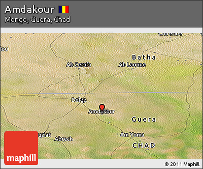 Satellite Panoramic Map of Amdakour