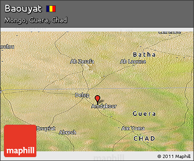 Satellite Panoramic Map of Baouyat
