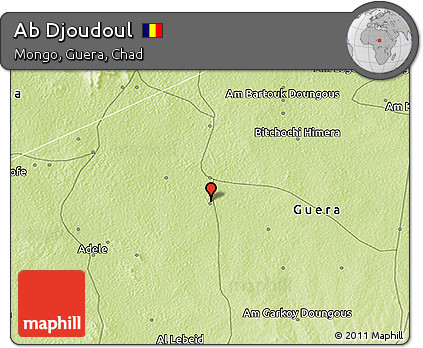 Physical 3D Map of Ab Djoudoul