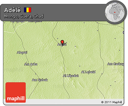 Physical 3D Map of Adélé