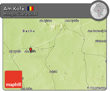 Physical 3D Map of Am Kofé