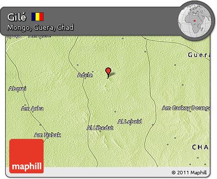 Physical 3D Map of Gilé