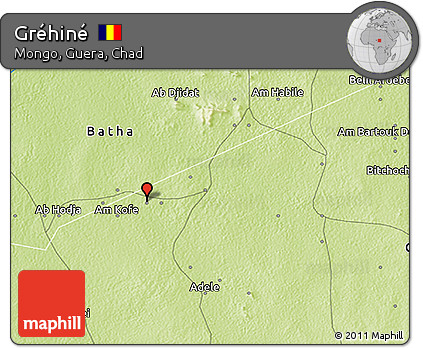 Physical 3D Map of Gréhiné