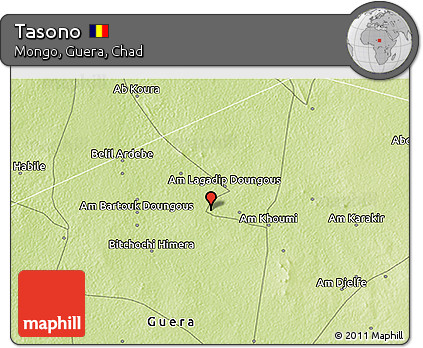 Physical 3D Map of Tasono