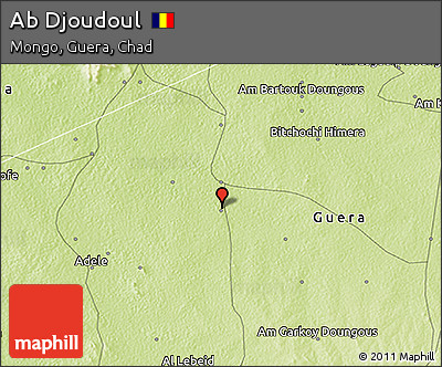 Physical 3D Map of Ab Djoudoul