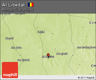 Physical 3D Map of Al Libédat