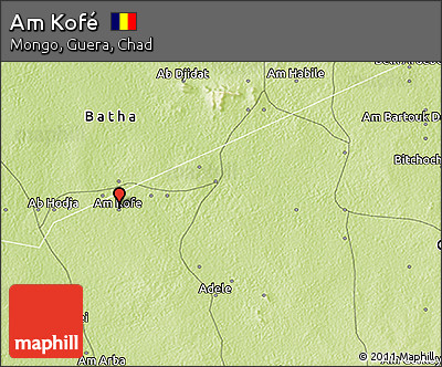Physical 3D Map of Am Kofé
