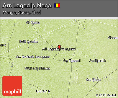 Physical 3D Map of Am Lagadip Naga