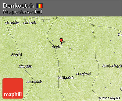Physical 3D Map of Dankoutch