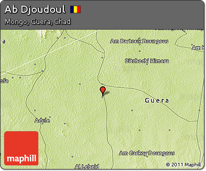 Physical 3D Map of Ab Djoudoul