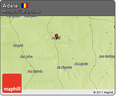 Physical 3D Map of Adélé
