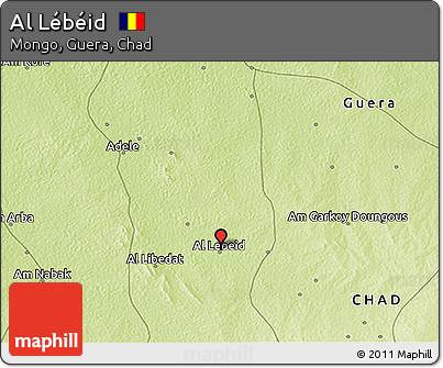 Physical 3D Map of Al Lébéid