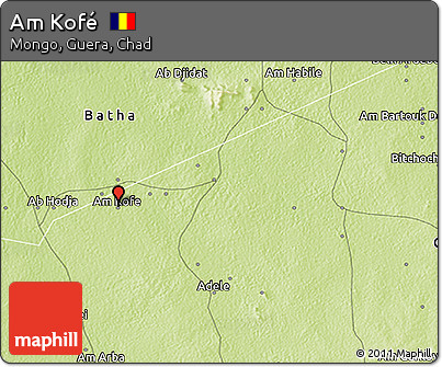 Physical 3D Map of Am Kofé