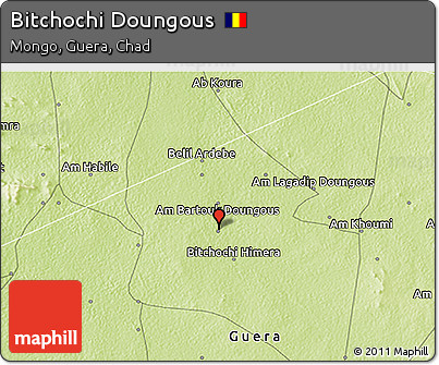 Physical 3D Map of Bitchochi Doungous
