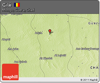 Physical 3D Map of Gilé