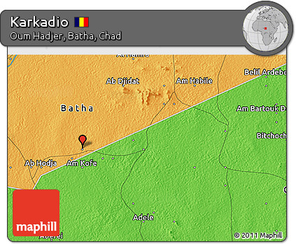 Political 3D Map of Karkadio