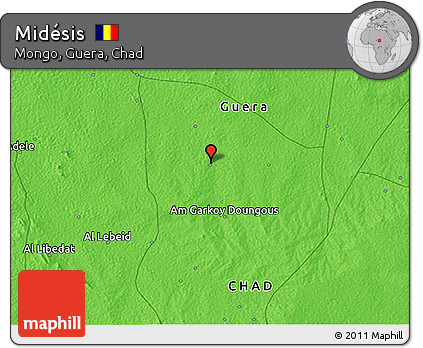 Political 3D Map of Midésis