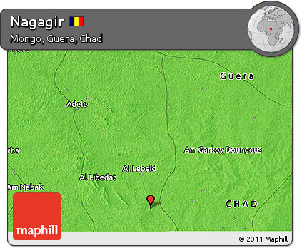 Political 3D Map of Nagagir