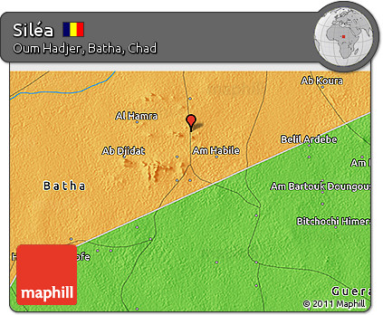 Political 3D Map of Siléa
