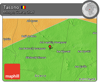 Political 3D Map of Tasono