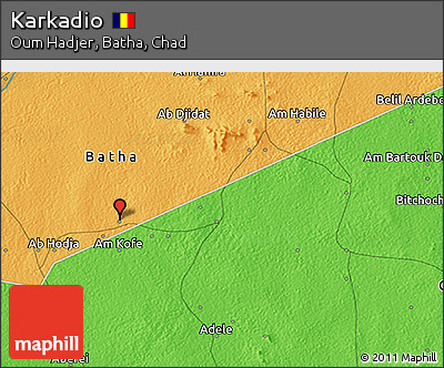 Political 3D Map of Karkadio