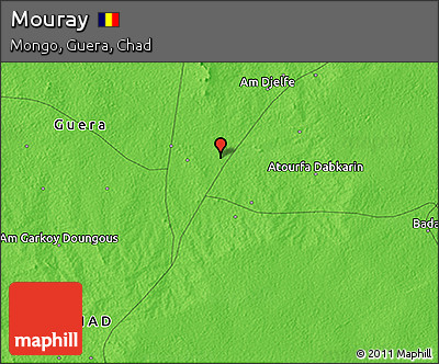 Political 3D Map of Mouray