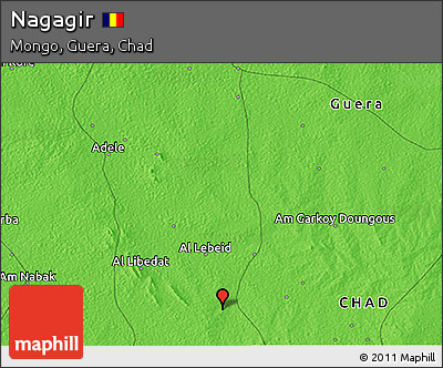 Political 3D Map of Nagagir