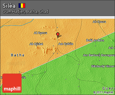 Political 3D Map of Siléa
